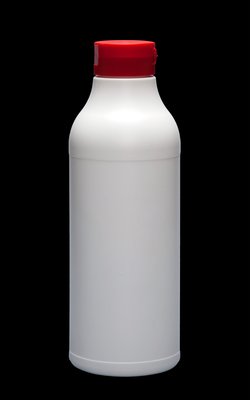 Round Bottle with flip top plug 450 ml